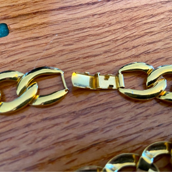 Napier Patented Gold Chain Earring Set - Picture 7 of 8